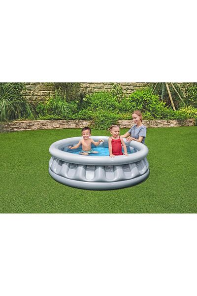 BESTWAY Large Metallic Spaceship Inflatable Pool (152X43Cm) 51080