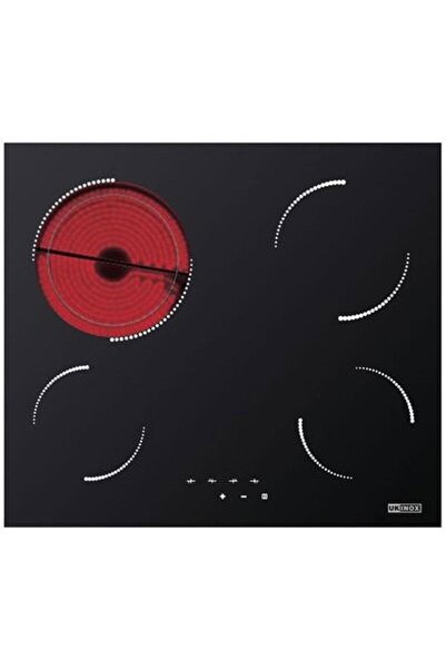 ukinox Rubix 10 Elektrikli Ankastre Siyah Ocak