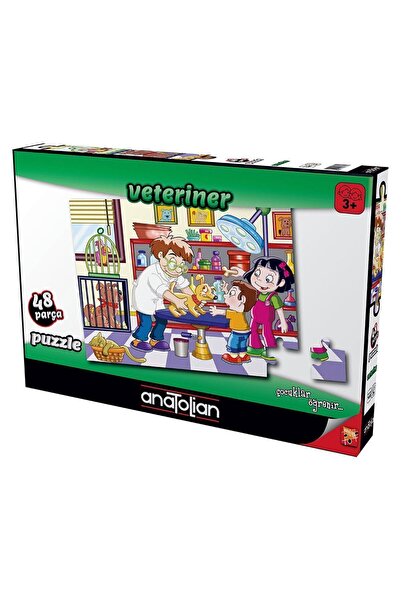 Anatolian Puzzle 48 قطعة طبيب بيطري تشريحي - موديل 7465