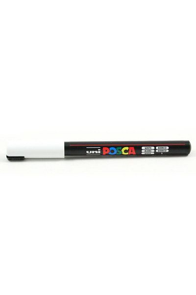 UNİ-BALL Uni-Ball 0.7 mm Water Based White Poster Painting Marker - Pack of 6