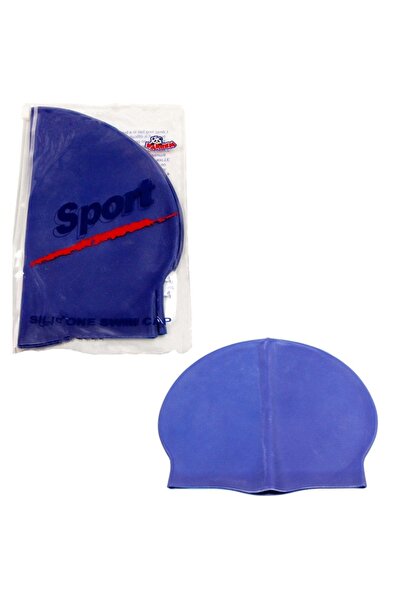 YILDIRIM OYUNCAK Silikon Deniz Ve Havuz Bonesi - Yüzücü Silikon Düz Renk Bone Çanta Hediyeli