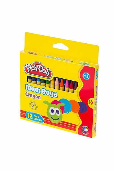 Play Doh Play-doh Candle Crayon Round 12 Colors Erasable