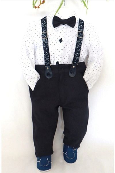 Terry Boy's White Oxford Shirt and Bow Tie Suit