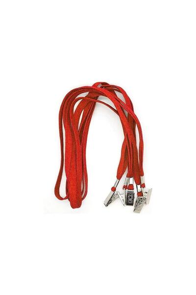 Colors Червоно-чорний металевий затискач для картки - упаковка по 50 штук