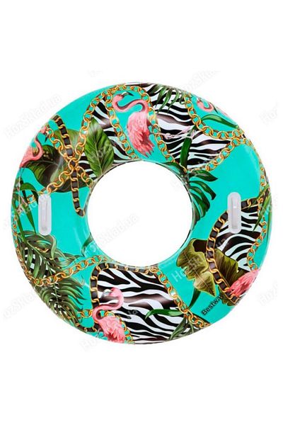 BESTWAY 114 Cm Tropical Patterned Bagel with Handle - 36302