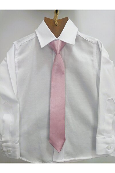 GallanD Tie 7-8 Years Old Children's Plain Satin Tied Unisex Special Day Birthday Wedding Satin Tie