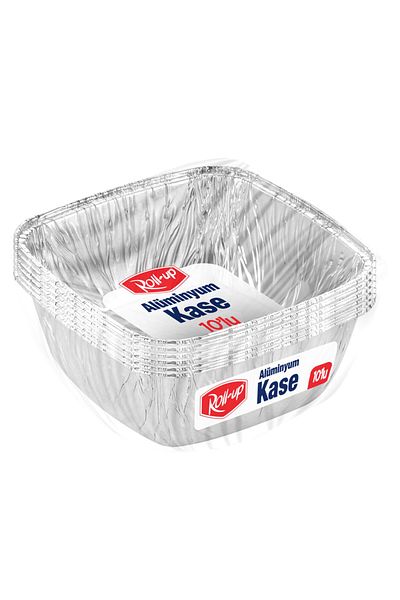 Roll-Up 10 Pieces Aluminum Rice Pudding Bowl Set
