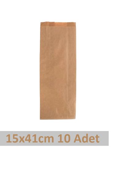 OLİ Art 15x41cm 10 Pieces Side Gusseted Closed Pouch Packaging Paper