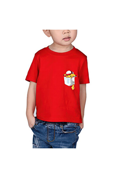 oneagılyazı تي شيرت للأطفال بتصميم بيكاتشو بجيب - مطبوع