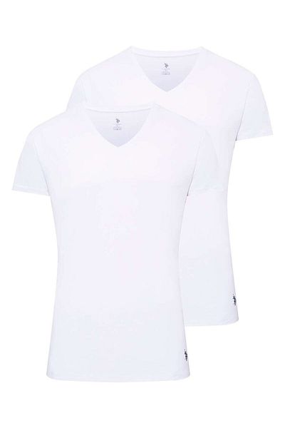U.S. Polo Assn. Πόλο Ασν. Ανδρικό σετ 2 μονό με λαιμόκοψη V - 024.B8.0.A.T1.I.9DA4.N