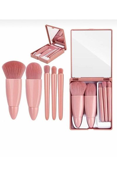 Store 5-Piece Mirror Boxed Makeup Brush Set
