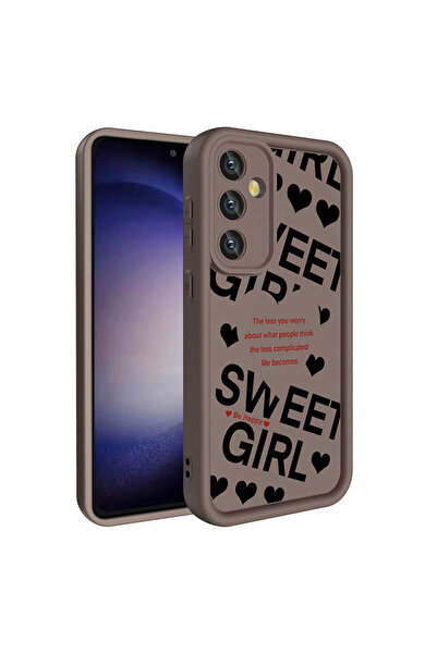 halkhouse Samsung Galaxy A55 Kılıf Dayanıklı Kamera Korumalı Zarif Klas Baskı...