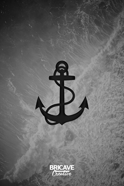 Bricave Gemici Çapa Araba Motosiklet Cam Etiket Sticker 14x17cm