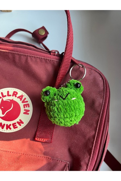 sumicorn Sevimli Kurbağa Amigurumi Anahtarlık Ve Çanta Aksesuarı