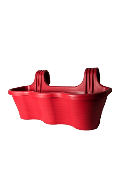 SERİNOVA Tombik No:5 Kırmızı Askılı Saksı 10 Litre