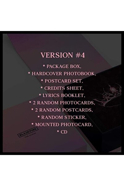 Kpop Dünyasi Blackpınk 1st Full Album [the Album] 4.versiyon