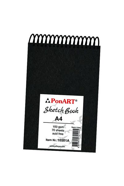 Ponart Skecth Book 100g A4 70 Sheets - Top Spiral