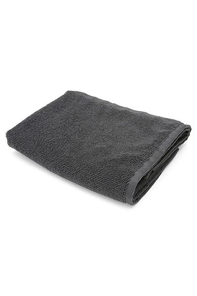 YUKESOFT YAZILIM Gray Microfiber 3-Piece Hairdresser Sports Towel - Stain and Hair Dye Resistant, 50x90 cm