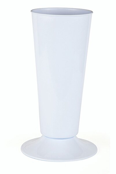 KıtayGroup Silindir Kesme Çiçek Vazosu Şemsiyelik 5,7 Lt Kırık Beyaz V005