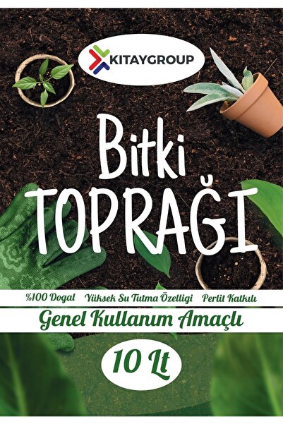 KıtayGroup 10 Litre Genel Bitki Toprağı - Perlit Katkılı Torf Toprağı