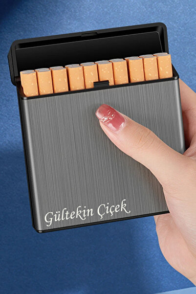 tusah Usb Şarjlı Elektronik Çakmak Taşınabilir Sigara Paketi Muhafaza Kutusu Kişiye Özel