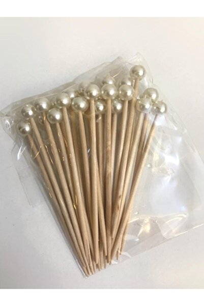 KıtayGroup Boncuk Incili Lokumluk Kürdan Süsü 100 Adet