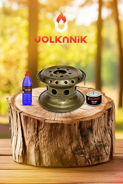 VOLKANİK "osmanlı Ocağı Seti: 200ml Teneke Yakıt 500ml Volkanik Reşo Jel Hediye!"