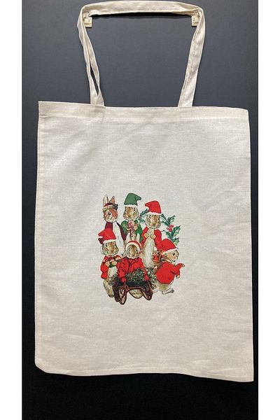 Purple Adv Peter Rabbit New Year Cloth Bag