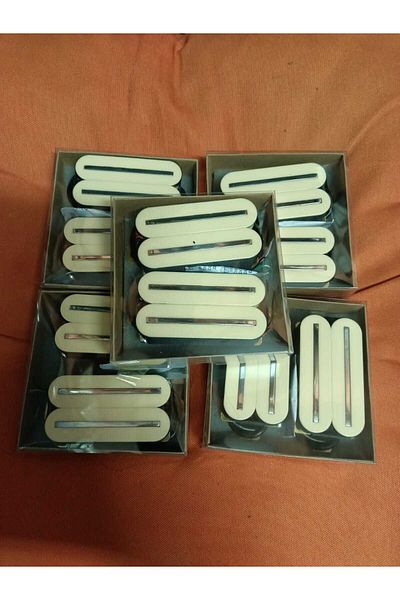 Anka Imported Magnetic Cream Color 1 Pair 2 Pieces Including Spring and Screws