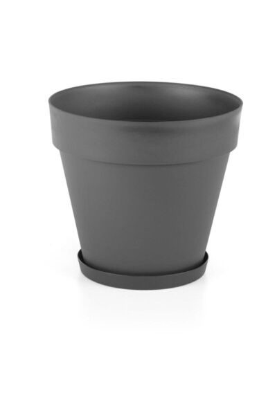 Genel Markalar Meka Dekoratif Yalı Saksı Siyah 6 Litre