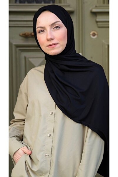 Mides scarf Combed Cotton Shawl-black