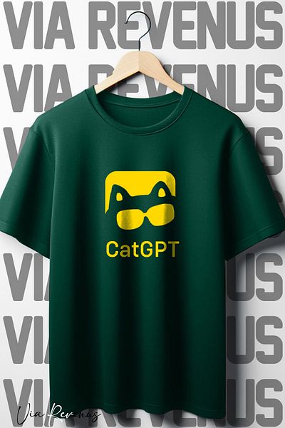 Vordevia CatCPT Printed - Μπλουζάκι με φαρδιά εφαρμογή με λαιμόκοψη