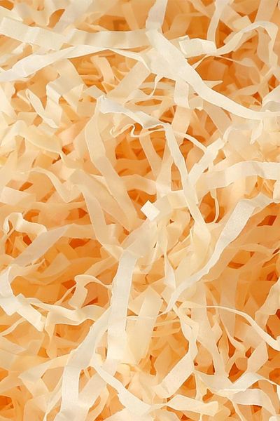OLİ Art 500gr Zigzag Cropped Paper - Cream, 1pc, Box Filling Plush Cropped Ornamental Filling Material