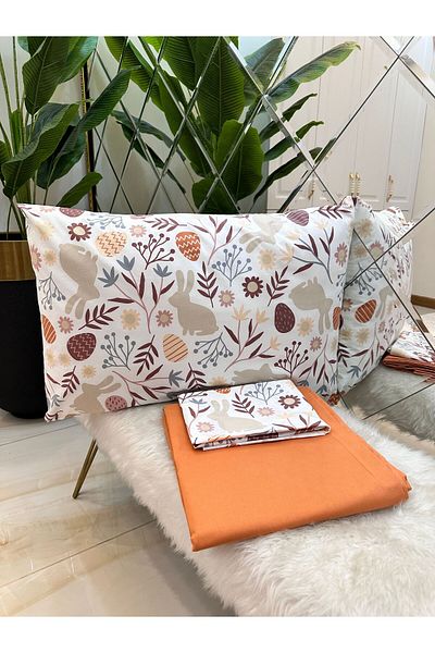 micoton Double 100% Cotton Sheet Pillow Set - Non-Elastic