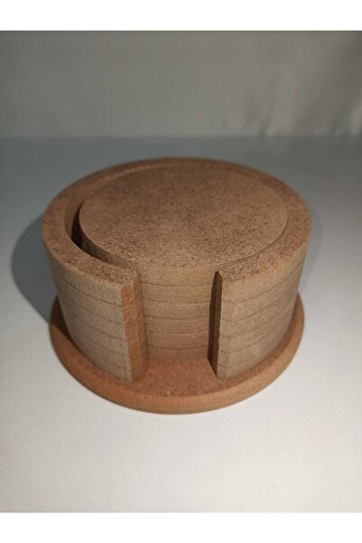 Hobi Dünya Ahşap Boyanabilir Ham Mdf Dekoratif Bardak Altlığı 6’lı