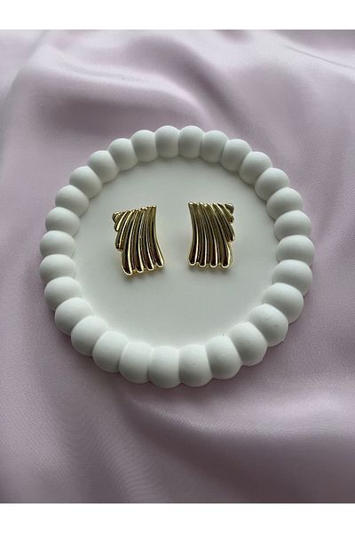 Alexis Carrel Hailey Gold Trendy Earrings