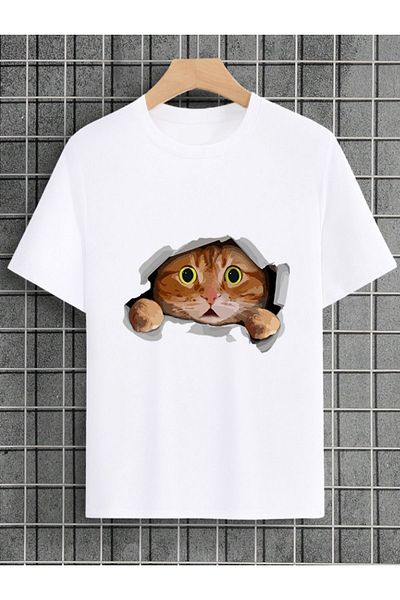 EFFRENATU Unisex Oversize Printed T-Shirt