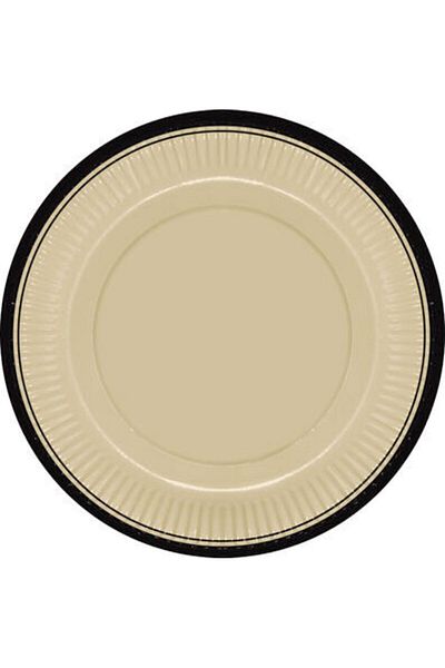 Kikajoy 8-Piece Retro Series Acıbadem Cardboard Plate
