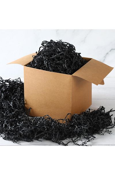 OLİ Art Zigzag Cropped Paper - 100gr Black, 1pc Box Filling Plough Material