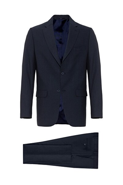 SÜVARİ Regular Kalıp Armürlü Takım Elbise