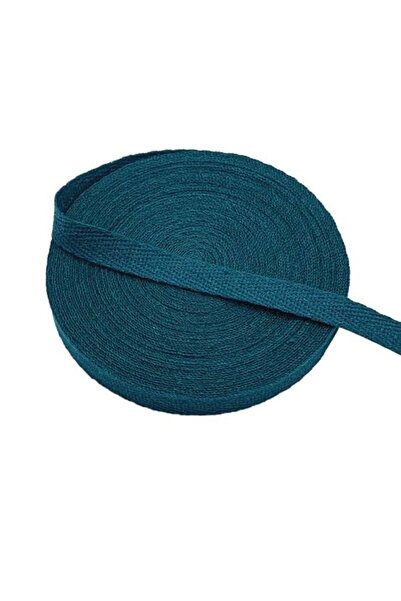 e tuhafiye 10-метрова лента с тесен рибена кост, изтъкана в син цвят