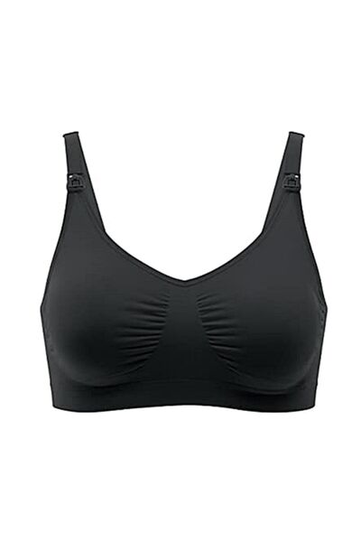 Akdağ Sportswear Toparlayıcı İki Katlı Minimizer Siyah Emzirme Sütyeni
