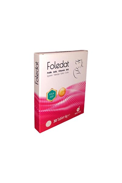 Foledat - Folik Asit, Vitamin B12 İçeren Takviye Edici Gıda - 30 Tablet