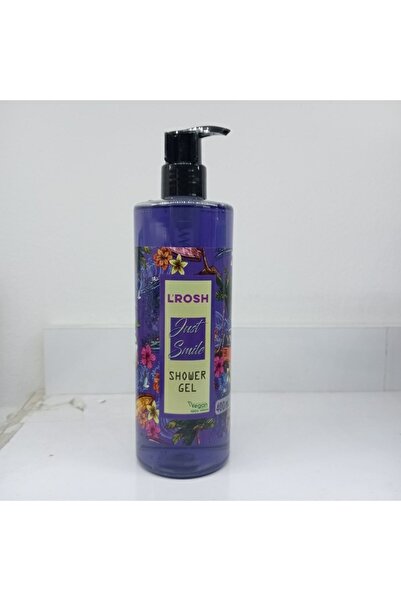 L'ROSH جل الاستحمام النباتي Just Smile - أرجواني 400 مل