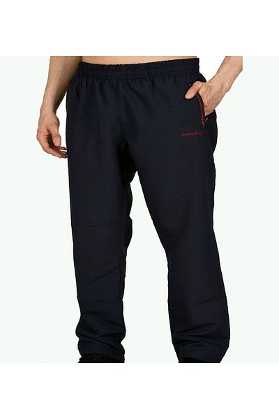 Enrico Ferry Men's Navy Blue Micropoly Fabric Straight Leg Large Size Pocket Sweatpants Edy890b
