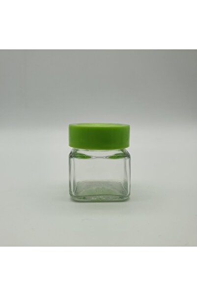 Paşabahçe 40 Cc Şeffaf Kare Cam Kavanoz - Plastik Kapaklı - 8 Adet