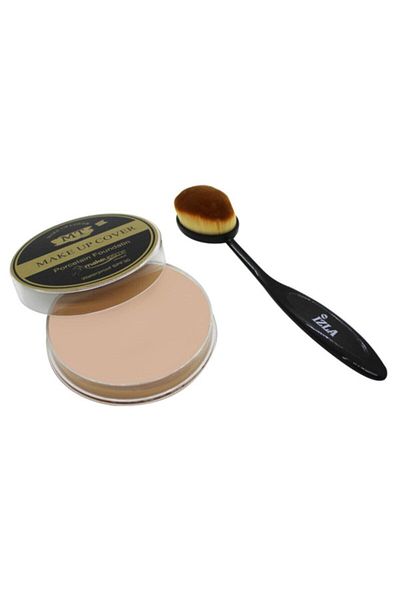 Makeuptime Make Up Cover Porcelain Foundation Concealer 210 + Watch Spoon Brush