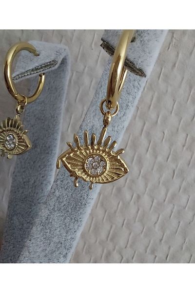 Atölye Eliz 316 Surgical Steel Eye Earrings