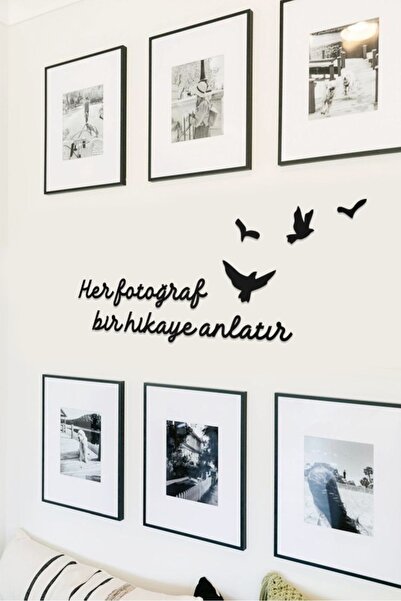 AHWART Her Fotoğraf Bir Hikaye Anlatır Yazılı Dekoratif Ahşap Tablo