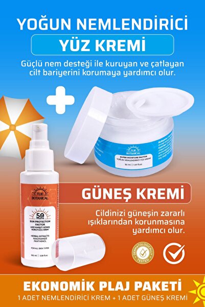 (İKİLİ ÜRÜN) Nemlendirici Yüz Kremi ve İkili Ekonomik Güneş Kremi